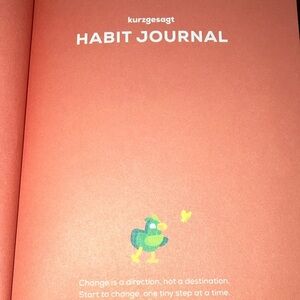 Habit Journal by Kurzgesagt